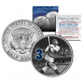 Babe Ruth " Hitting " JFK Kennedy Half Dollar US Colorized Coin - Officially Licensed