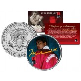 MUHAMMAD ALI " Red Robe " JFK Kennedy Half Dollar U.S. Coin