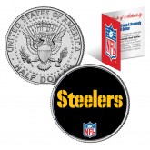 PITTSBURGH STEELERS NFL JFK Kennedy Half Dollar US Colorized Coin - Officially Licensed