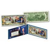DONALD TRUMP 45th President * LIFE & TIMES * Colorized Genuine Legal Tender U.S. $2 Bill Currency 