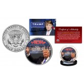 DONALD TRUMP 45th President of the United States * Make America Great Again * Colorized JFK Kennedy Half Dollar U.S. Coin