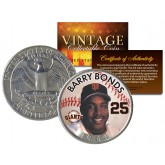 BARRY BONDS Colorized 1964 Silver Quarter U.S. Coin - Birth Year - Legal Tender - Officially Licensed