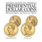 WOODROW WILSON 2013 Presidential $1 Dollar 2-Coin US Mint Set - BOTH P&D MINT