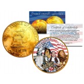 1976 WIZARD OF OZ 24K Gold Plated IKE Dollar - Each Coin Serial Numbered of 376 - Officially Licensed