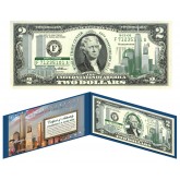 WORLD TRADE CENTER 9/11 WTC - 10th Anniversary - Colorized $2 US Bill - SPECIAL PRICE