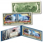 WORLD TRADE CENTER 9/11 WTC  * 20th Anniversary *  2001-2021 Genuine Legal Tender $2 US Bill with Reflecting Memorial Pool