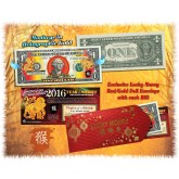 $2 Bill w/ Red Folder S/N 88 2019 CNY Chinese YEAR of the PIG Lucky Money U.S 