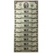 10 Consecutive Serial Number 2003 US $2 STAR NOTES Two-Dollar Bills Uncirculated in 10-Pocket Portfolio Album