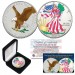 2022 Colorized 2-Sided Genuine 1 OZ .999 Fine Silver BU American Eagle U.S. Coin with BOX Limited of 300 - TYPE 2