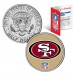 SAN FRANCISCO 49'ers NFL JFK Kennedy Half Dollar US Colorized Coin - Officially Licensed