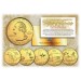 2004 US Statehood Quarters 24K GOLD PLATED - 5-Coin Complete Set - with Capsules & COA