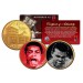 MUHAMMAD ALI - Liston Fight & The Greatest - Colorized Kentucky State Quarters U.S. 2-Coin Set 24K Gold Plated