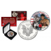 MUHAMMAD ALI Officially Licensed 1 oz. PURE .999 FINE SILVER AMERICAN U.S. EAGLE in Deluxe Gift Coin Display Box