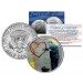 BANKSY - PEACEFUL HEARTS DOCTOR - Colorized JFK Half Dollar U.S. Coin - Street Art Graffiti