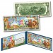 HAPPY BIRTHDAY Zoo Animals Youth Colorized $2 Bill U.S. Genuine Legal Tender with Folio