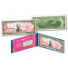 BREAST CANCER AWARENESS Official Genuine Legal Tender U.S. $2 Bill with Display Folio & Certificate -  STAND UP 2 CANCER