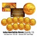Lot of 10 Various Full Date BUFFALO NICKELS US Coins - 24K Gold Plated - Indian Head Nickels - Best Value!