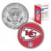 KANSAS CITY CHIEFS NFL JFK Kennedy Half Dollar US Colorized Coin - Officially Licensed