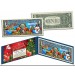 MERRY CHRISTMAS Keepsake Gift Colorized $1 Bill U.S. Legal Tender SANTA & SNOWMAN