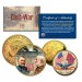American CIVIL WAR South Carolina Quarter & JFK Half Dollar U.S. 2-Coin Set 24K Gold Plated 