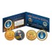 AIR FORCE Armed Forces Coin Collection Genuine Legal Tender JFK Kennedy Half Dollars 2-Coin Set 