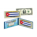 CUBA - Official Flags of the World Genuine Legal Tender U.S. $2 Two-Dollar Bill Currency Bank Note