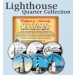 Historic American - LIGHTHOUSES - Colorized US Statehood Quarters 3-Coin Set #8 - Fort Niagara (NY) St. Augustine (FL) Point Robinson (WA)