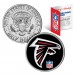 ATLANTA FALCONS NFL JFK Kennedy Half Dollar US Colorized Coin - Officially Licensed