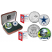 DALLAS COWBOYS - NFL 2-COIN SET State Quarter & JFK Half Dollar in Exclusive Football Pigskin Display Box OFFICIALLY LICENSED