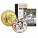 BABE RUTH - Hall of Fame - Legends Colorized New York State Quarter 24K Gold Plated Coin