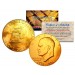 Bicentennial 1976 Eisenhower IKE Dollar Coins 24K GOLD PLATED w/Capsule