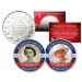 QUEEN ELIZABETH  - Longest Reigning Monarch in British History - Set of 2 Royal Canadian Mint Medallion Coins