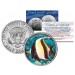 MOORISH IDOL FISH - Tropical Fish Series - JFK Kennedy Half Dollar U.S. Colorized Coin