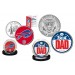Best Dad - BUFFALO BILLS 2-Coin Set U.S. Quarter & JFK Half Dollar - NFL Officially Licensed