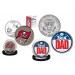 Best Dad - TAMPA BAY BUCCANEERS 2-Coin Set U.S. Quarter & JFK Half Dollar - NFL Officially Licensed