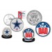 Best Dad -  DALLAS COWBOYS 2-Coin Set U.S. Quarter & JFK Half Dollar - NFL Officially Licensed
