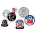 Best Dad - ATANTA FALCONS 2-Coin Set U.S. Quarter & JFK Half Dollar - NFL Officially Licensed