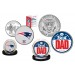 Best Dad - NEW ENGLAND PATRIOTS 2-Coin Set U.S. Quarter & JFK Half Dollar - NFL Officially Licensed