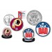 Best Dad - WASHINGTON REDSKINS 2-Coin Set U.S. Quarter & JFK Half Dollar - NFL Officially Licensed