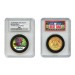 BUFFALO BILLS #1 DAD Licensed NFL 24KT Gold Clad JFK Half Dollar Coin in Special *Best Dad* Sealed Graded Holder 