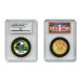 CAROLINA PANTHERS #1 DAD Licensed NFL 24KT Gold Clad JFK Half Dollar Coin in Special *Best Dad* Sealed Graded Holder 