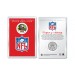 SAN FRANCISCO 49ERS NFL Helmet Kennedy JFK Half Dollar U.S. Coin w/ 4x6 Lens Display