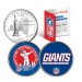 NEW YORK GIANTS - Retro & Team Logo - New York Quarters 2-Coin U.S. Set - NFL Officially Licensed