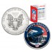 DENVER BRONCOS 1 Oz American Silver Eagle $1 US Coin Colorized - NFL LICENSED