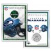 SEATTLE SEAHAWKS Field NFL Colorized JFK Kennedy Half Dollar U.S. Coin w/4x6 Display
