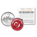 NEW JERSEY DEVILS NHL Hockey New Jersey Statehood Quarter U.S. Colorized Coin - Officially Licensed
