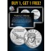 ONE TRILLION DOLLAR PROOF COIN Platinum Plated - BUY 1 GET 1 FREE - bogo