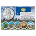 2012 America The Beautiful COLORIZED Quarters U.S. Parks 5-Coin Set with Capsules