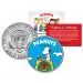 Peanuts " Snoopy Christmas Wreath " JFK Kennedy Half Dollar U.S. Coin - Officially Licensed