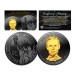 Black RUTHENIUM 2010 Abraham Lincoln Presidential $1 Dollar U.S. Coin with 24K Gold Clad Lincoln Portrait 